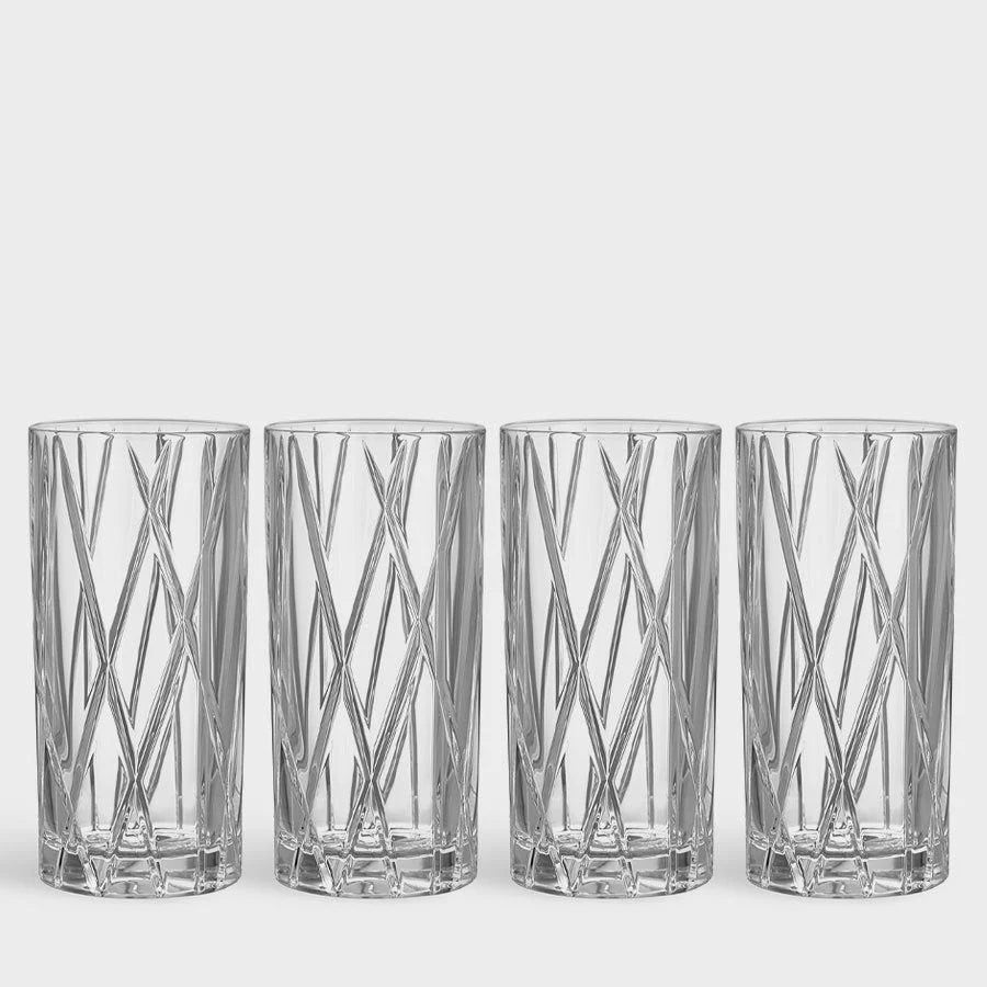 Mysterious Crystal Tall Glass 370 ML (Set Of 6) -  Made In Germany