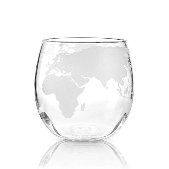 Globe Whiskey Glasses (Set of 2)