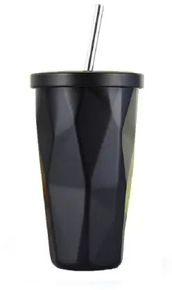 Stainless Steel Double Walled Tumbler with Straw