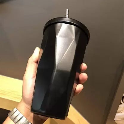 Stainless Steel Double Walled Tumbler with Straw