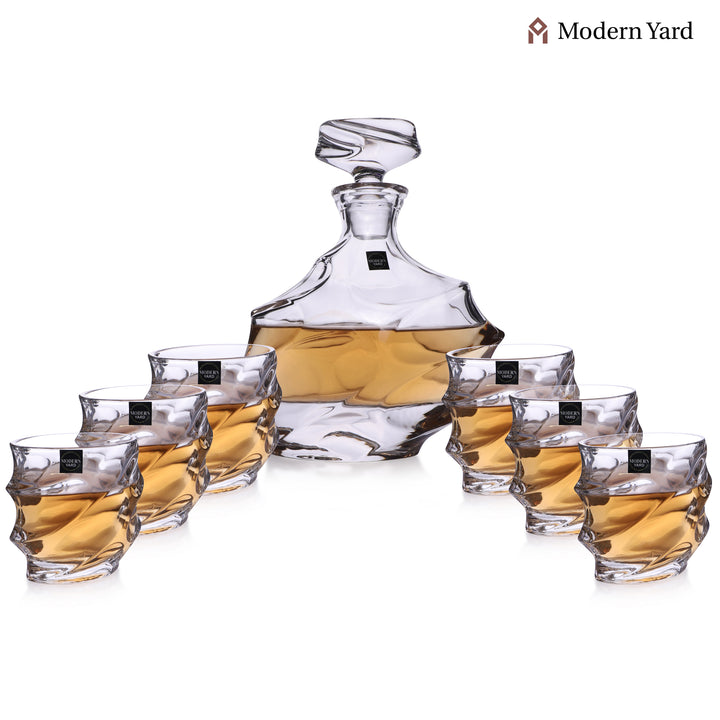 Dazzle 7 Pcs Decanter Set with 6 Glasses