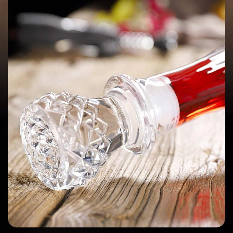 EUROPEAN CRYSTAL CLEAR 7 PCS DECANTER & GLASSES SET