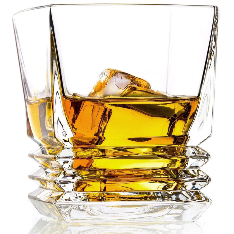 LUXURY SQUARE ROCK WHISKEY GLASS (Pack of 6)