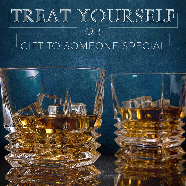 LUXURY SQUARE ROCK WHISKEY GLASS (Pack of 6)