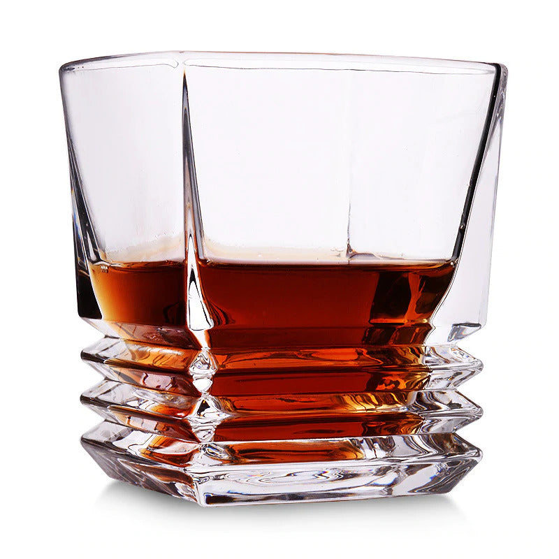 LUXURY SQUARE ROCK WHISKEY GLASS (Pack of 6)