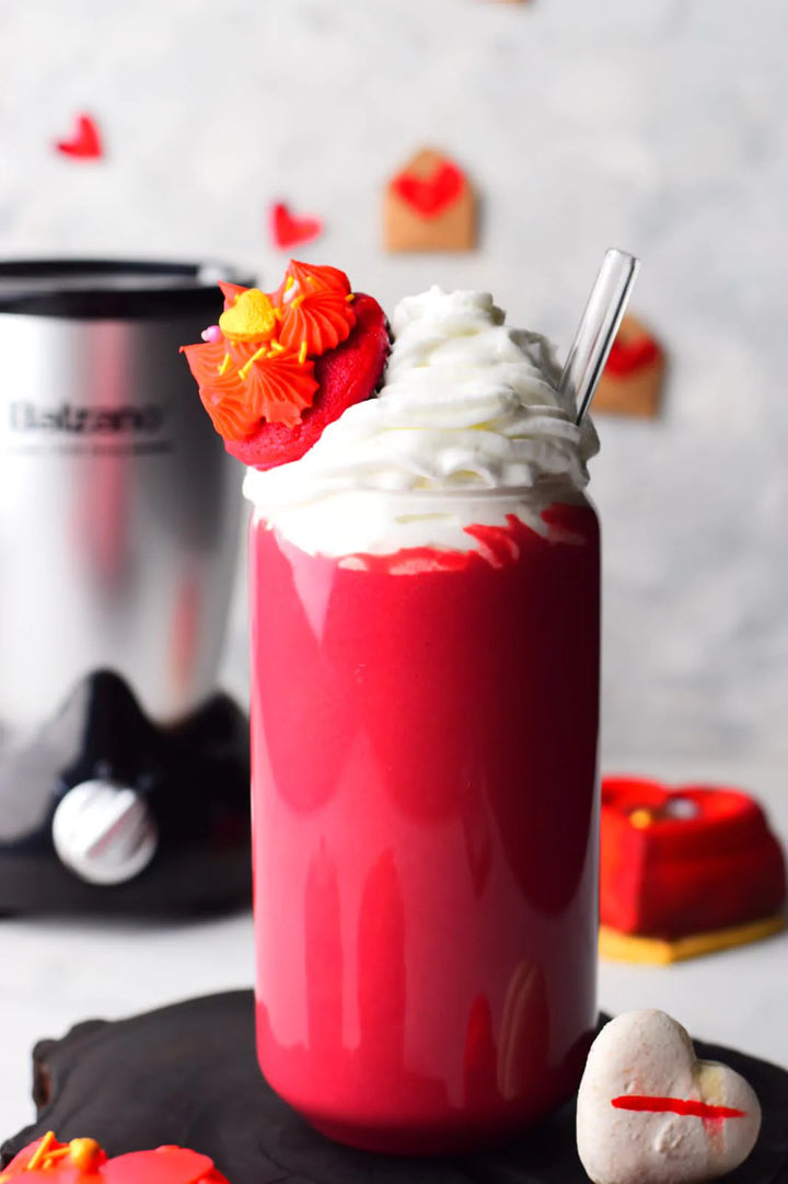 Borosilicate Glass Can with Glass Straw