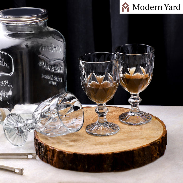 Geneva Ash Colored Wine Glasses (Pack of 6)