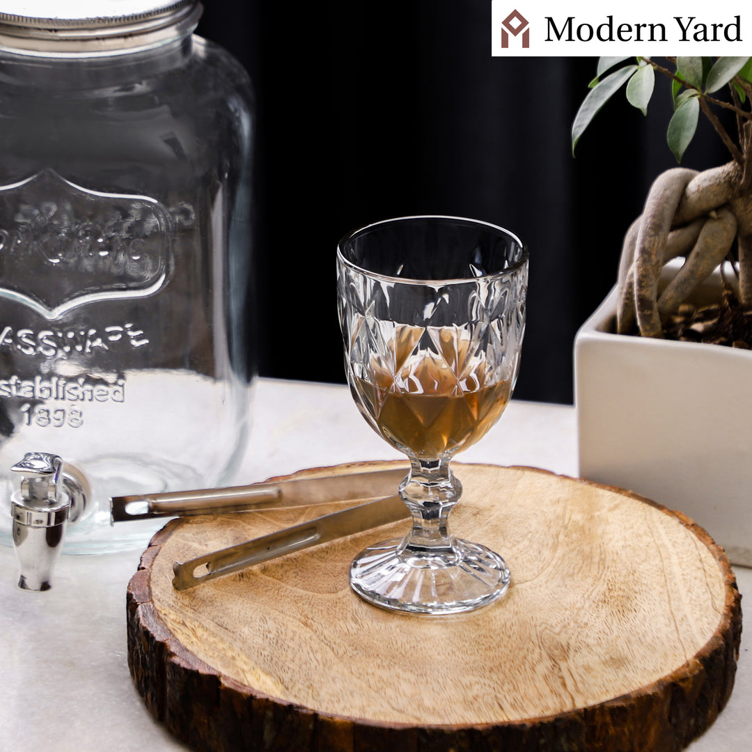 Geneva Ash Colored Wine Glasses (Pack of 6)