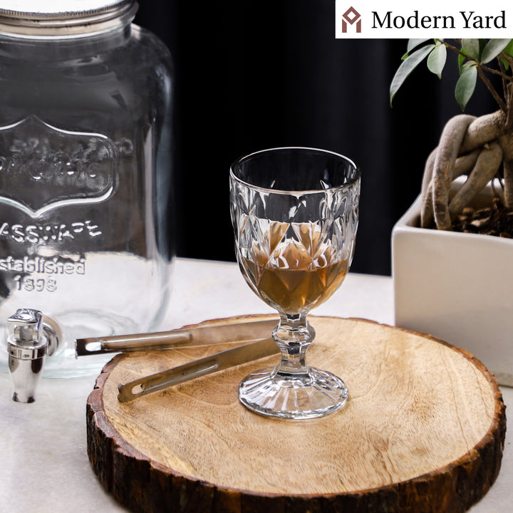 Geneva Ash Colored Wine Glasses (Pack of 6)