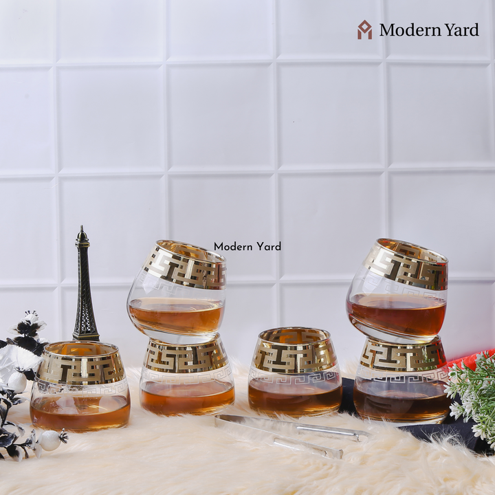 Elite Gold Plated Glass (Pack of 6)