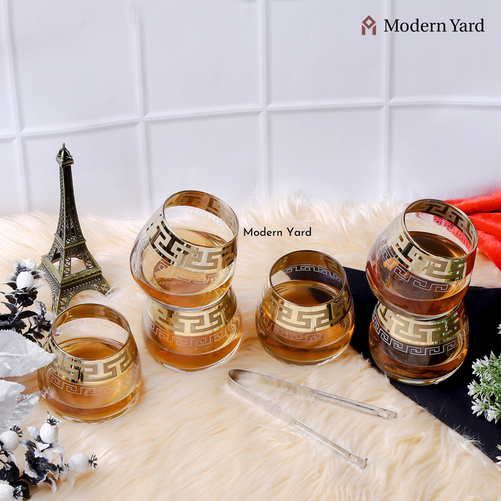 Elite Gold Plated Glass (Pack of 6)