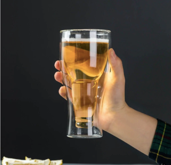 BEER DOUBLE-WALLED GLASS