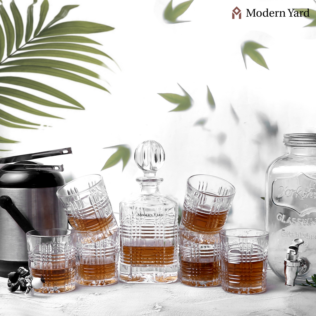 Venice 7 Pcs Decanter Set with Glasses