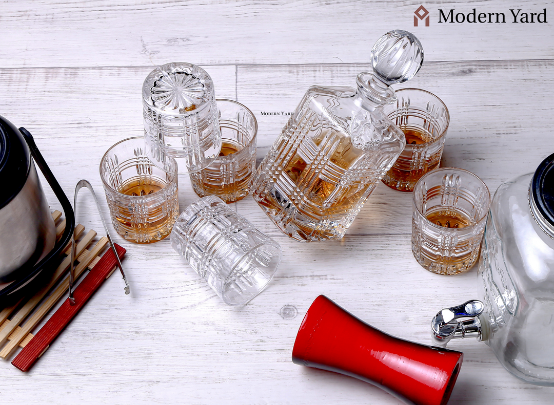 Venice 7 Pcs Decanter Set with Glasses
