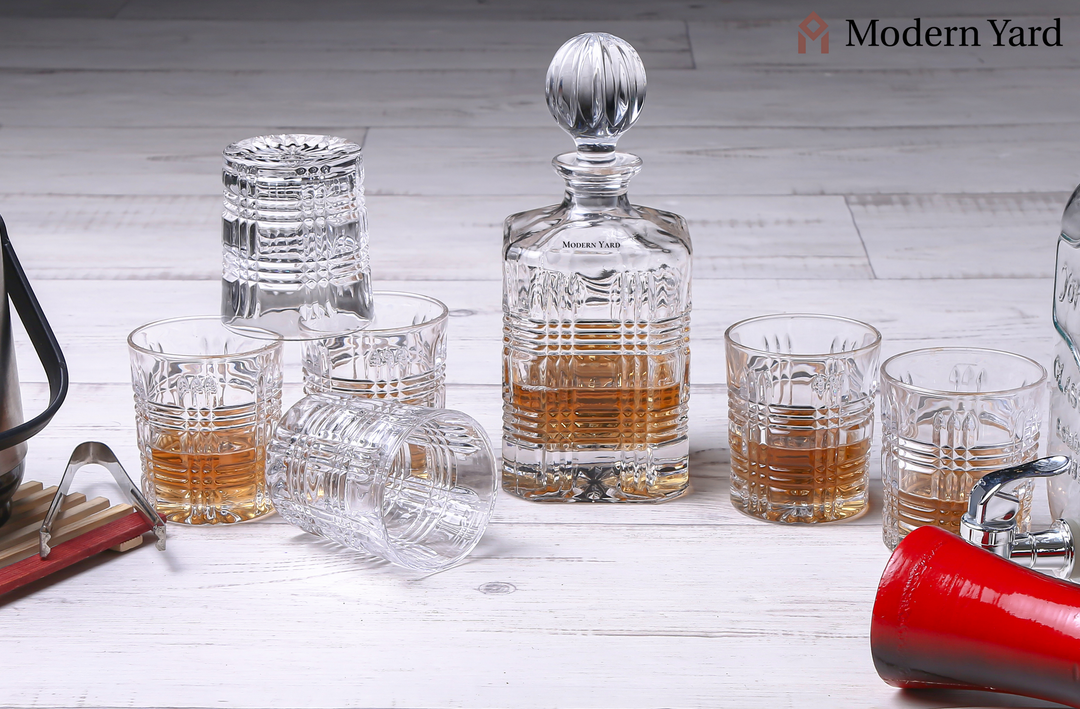 Venice 7 Pcs Decanter Set with Glasses