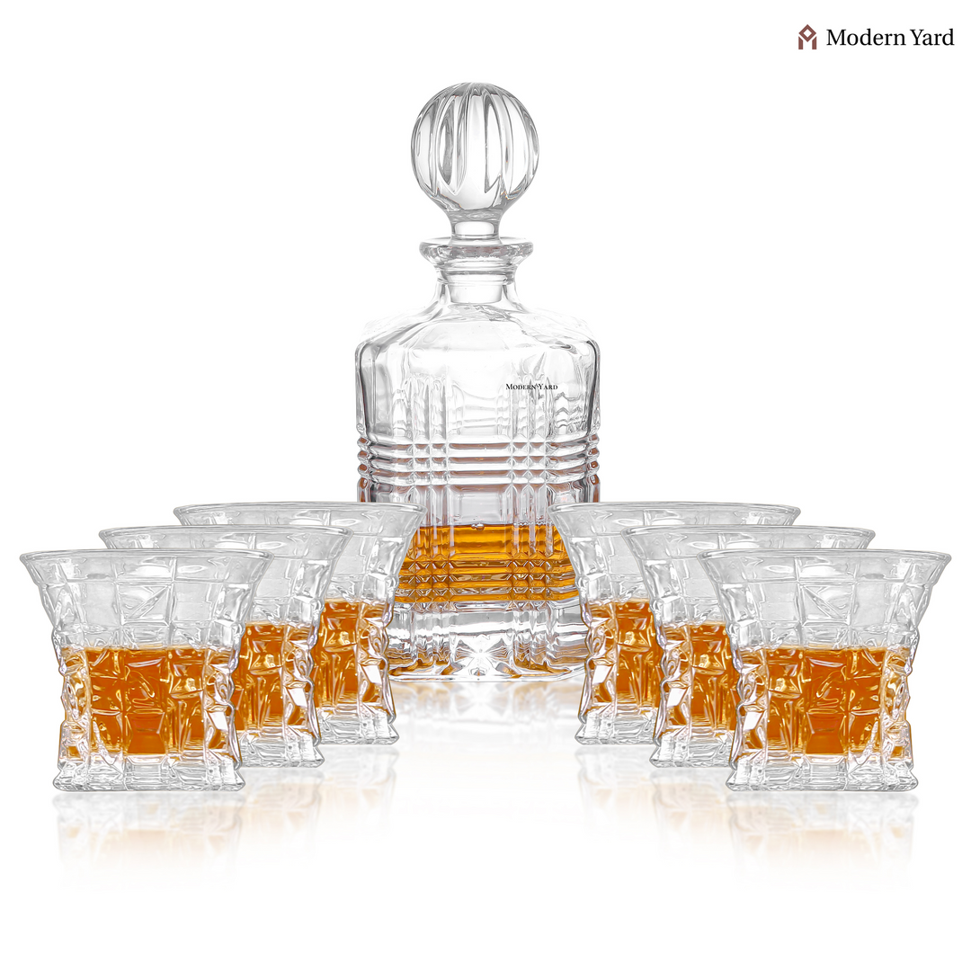 Venice 7 Pcs Decanter Set with Glasses