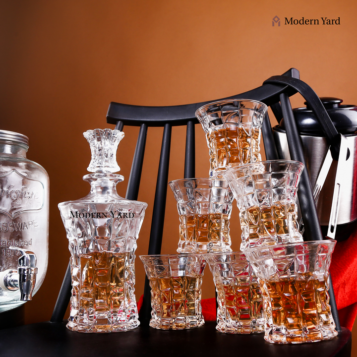 Falcon 7 Pcs Decanter Set with Glasses