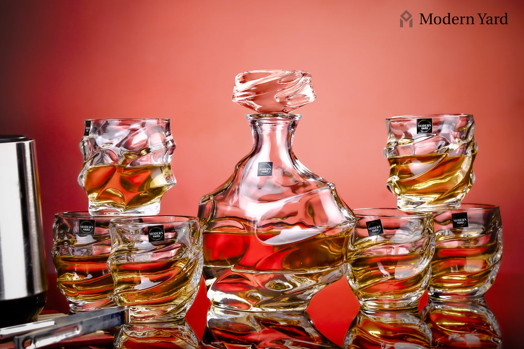 Dazzle 7 Pcs Decanter Set with 6 Glasses
