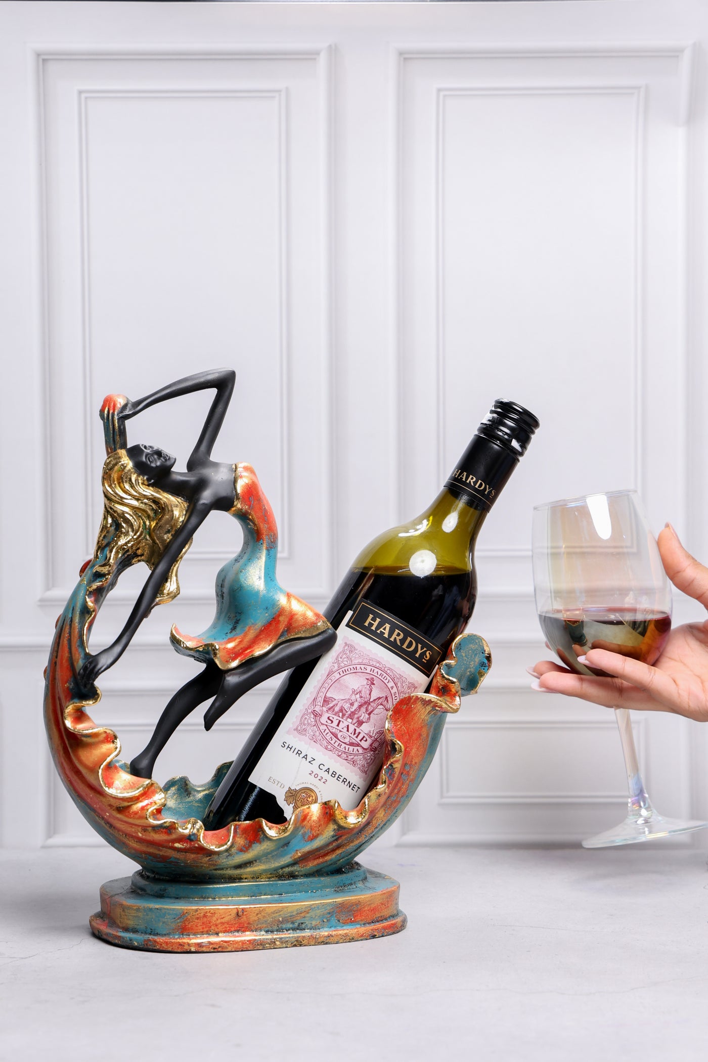 Salsa Bottle Holder Sculpture