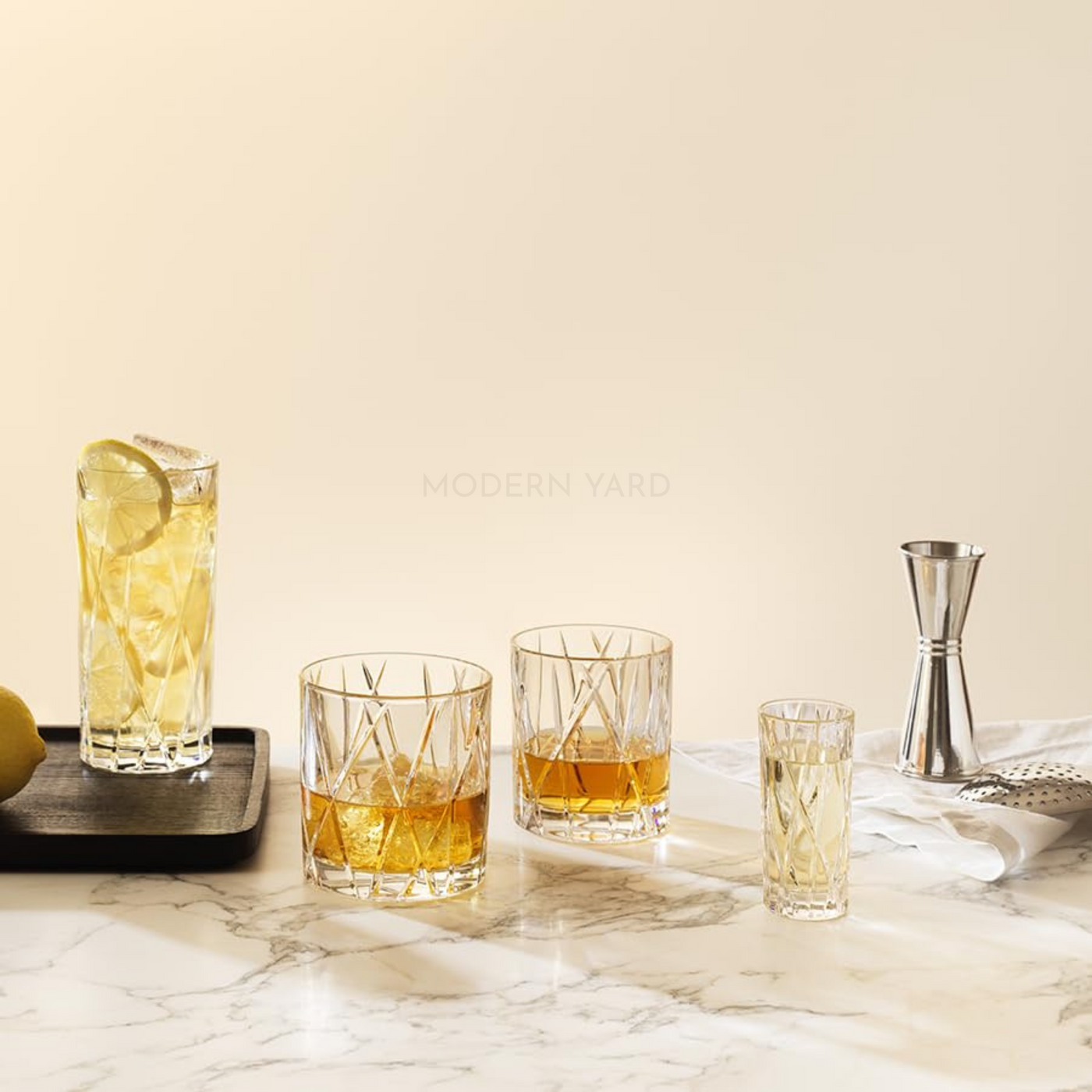 Mysterious Crystal Whiskey Glass 250 ML (Set Of 6) -  Made In Germany