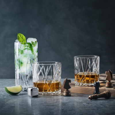 Mysterious Crystal Whiskey Glass 250 ML (Set Of 6) -  Made In Germany