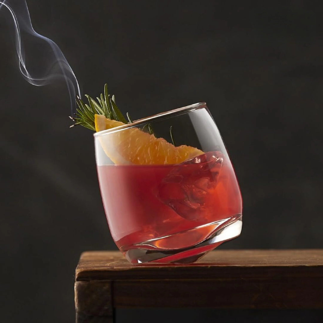 Cuba Rock Revolving Glass (Pack of 6)