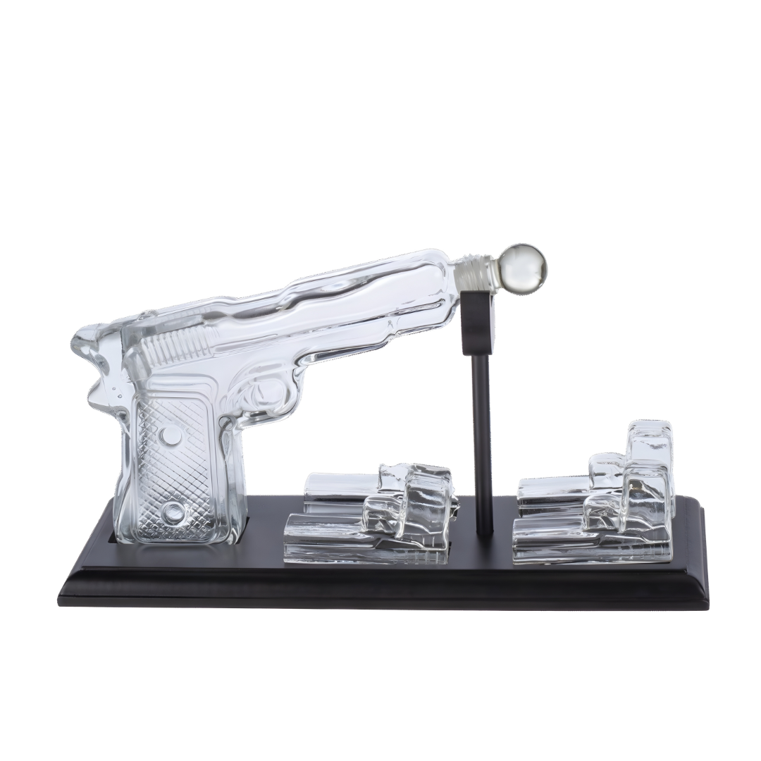Pistol Whiskey Decanter Set