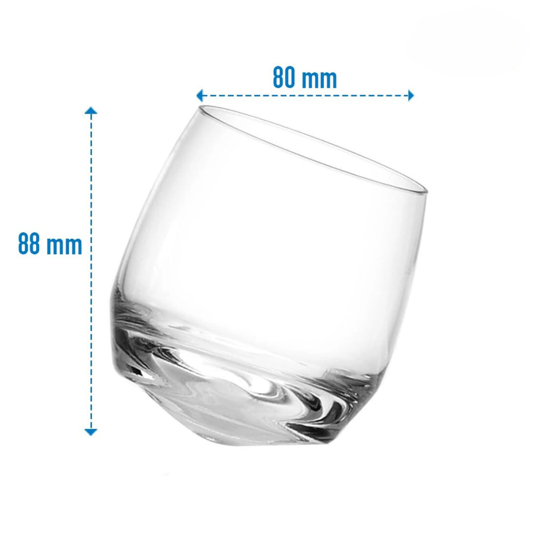 Cuba Rock Revolving Glass (Pack of 6)