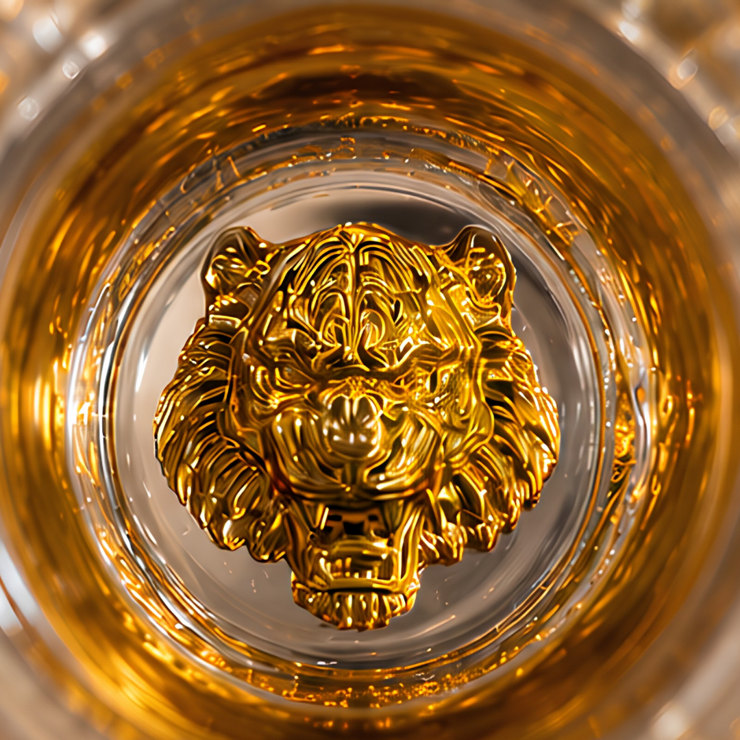 Royal Lion Gold Beer Mug - 400 ML (Made in Turkey)