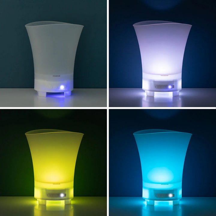 LED Beer And Champagne Bucket with Built-in Bluetooth Speaker