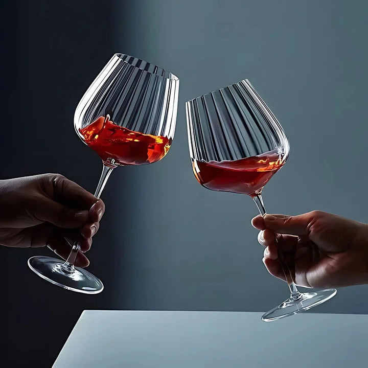 Ribbed Wine Glass (Pack Of 4)
