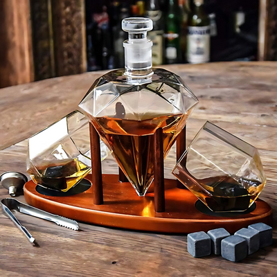 Kohinoor Crystal Decanter with Stand