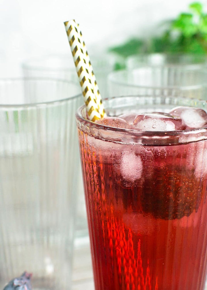 Ribbed Long Cocktail & Juice Glass 440 ML (Pack of 6)