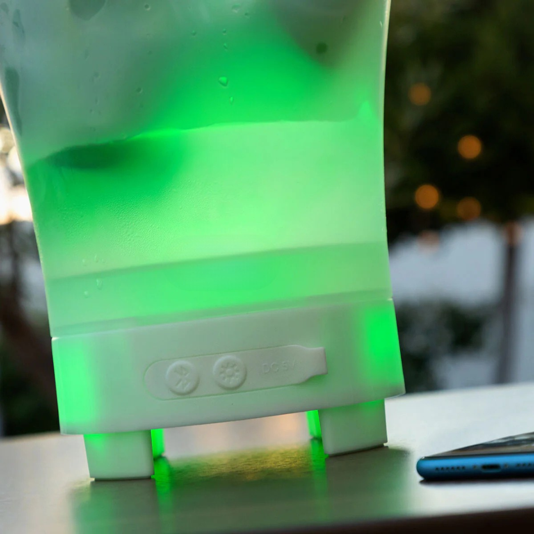 LED Beer And Champagne Bucket with Built-in Bluetooth Speaker