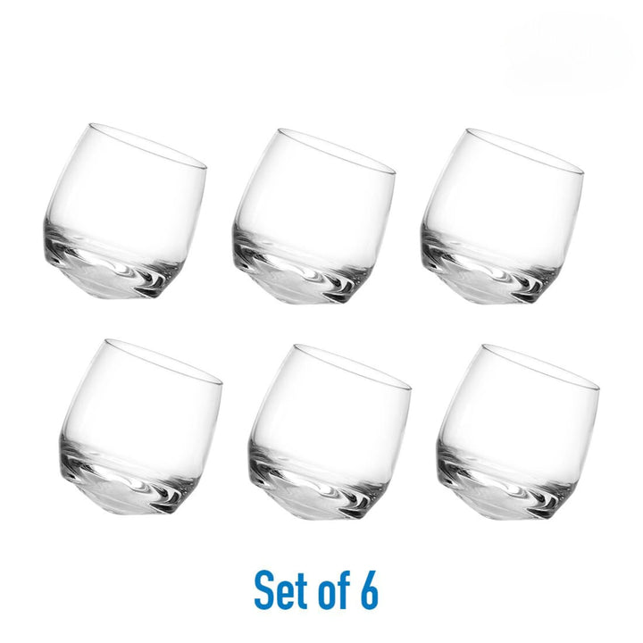 Cuba Rock Revolving Glass (Pack of 6)