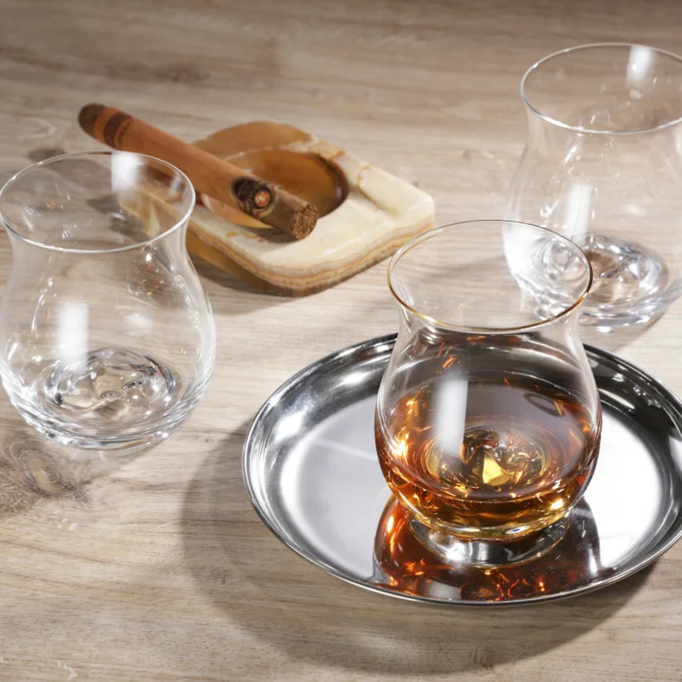 Pauline Crystal Whiskey Glass 390 ML (Set Of 6) - Made In Czech Republic