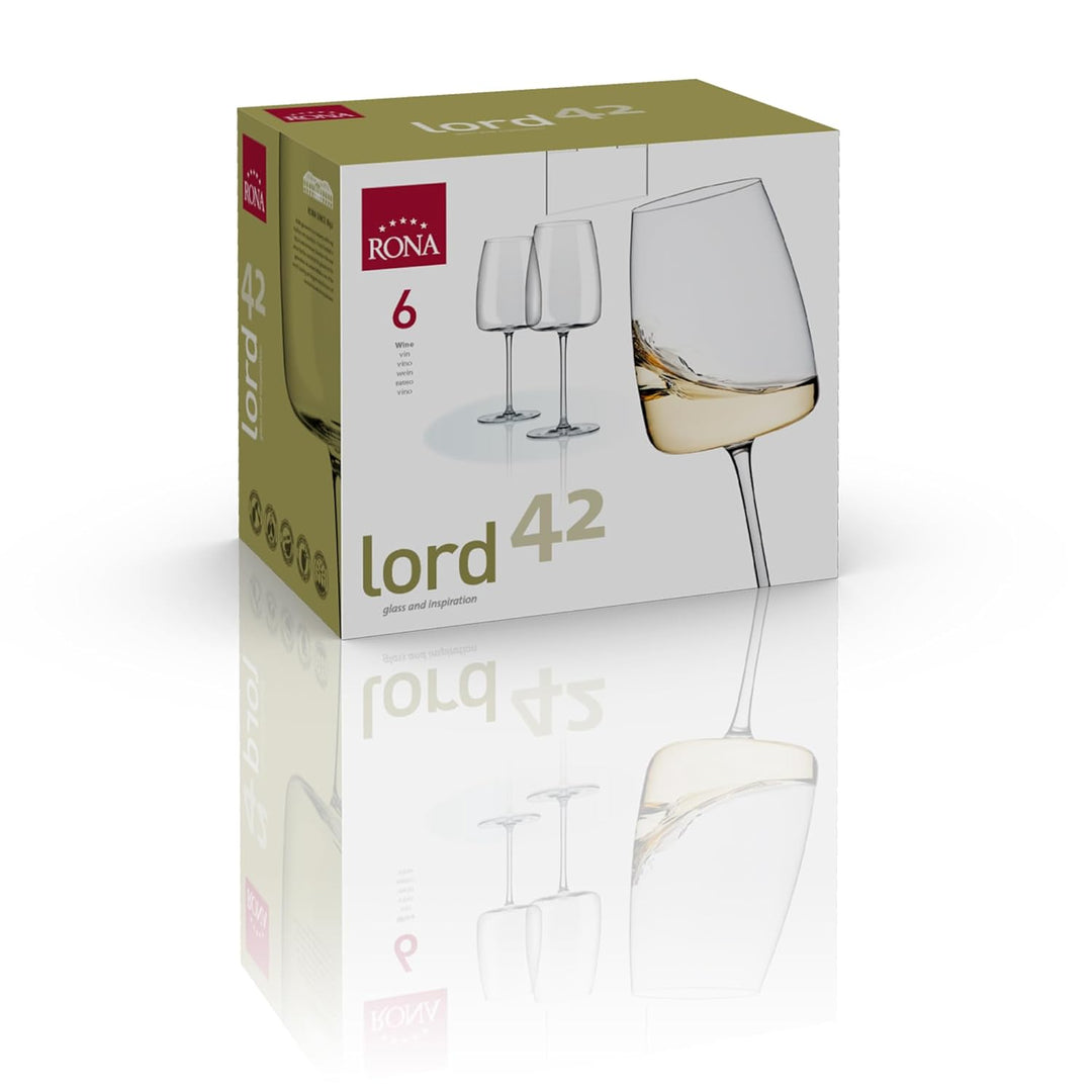 Rona Lord Wine Glass 670 ML (Pack of 6)