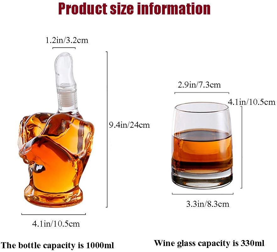 Middle Finger Decanter Set