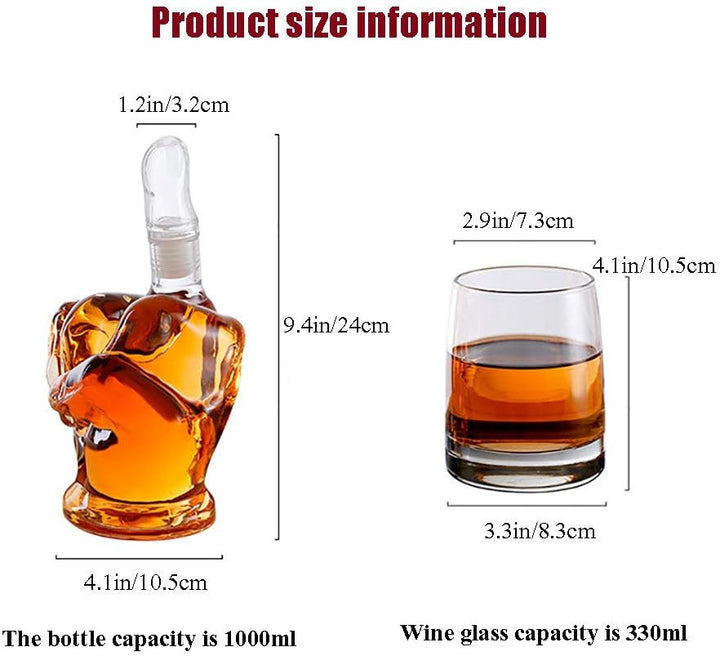 Middle Finger Decanter Set
