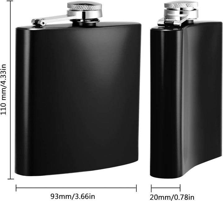 Black Hip Flask 180 ML