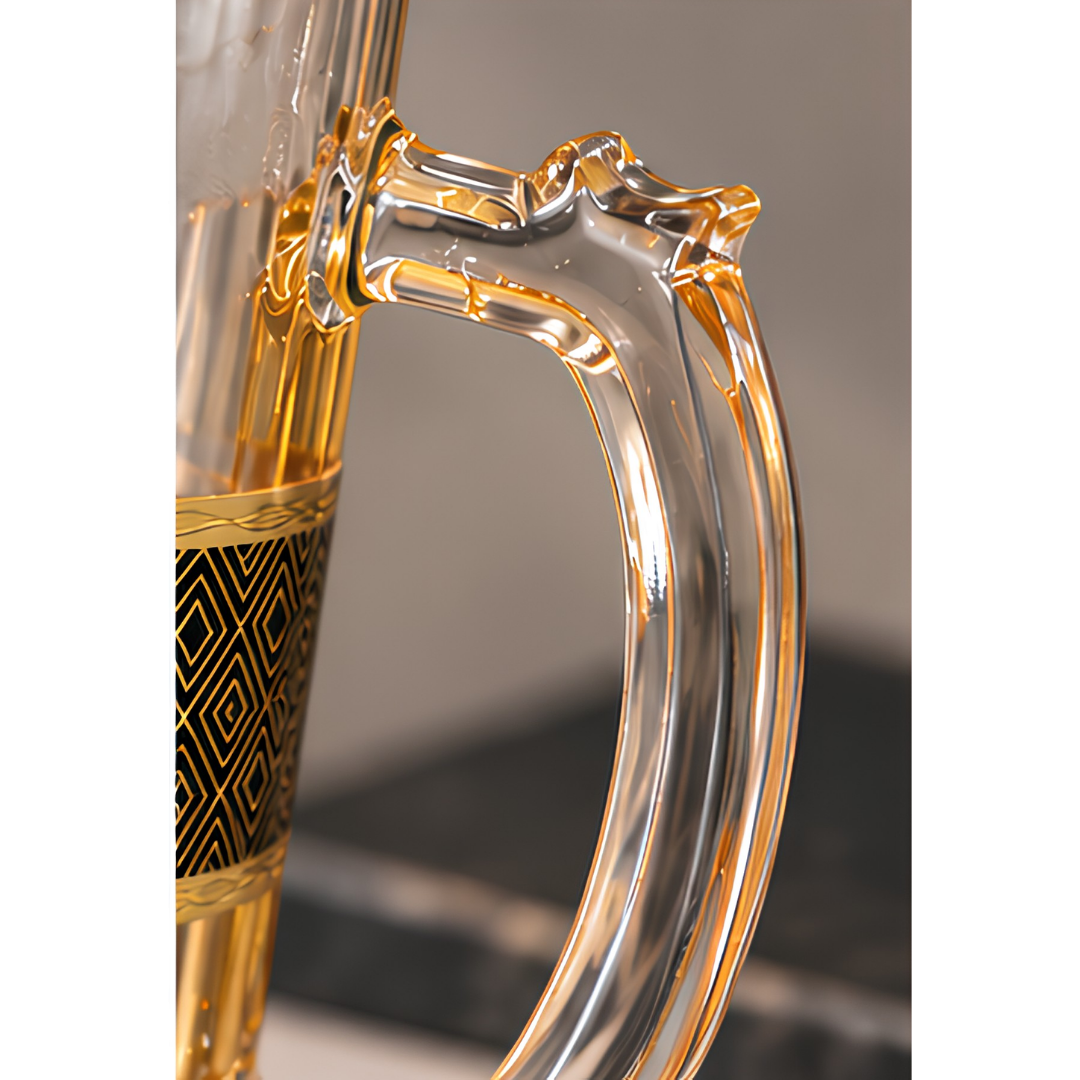 Royal Lion Gold Beer Mug - 400 ML (Made in Turkey)