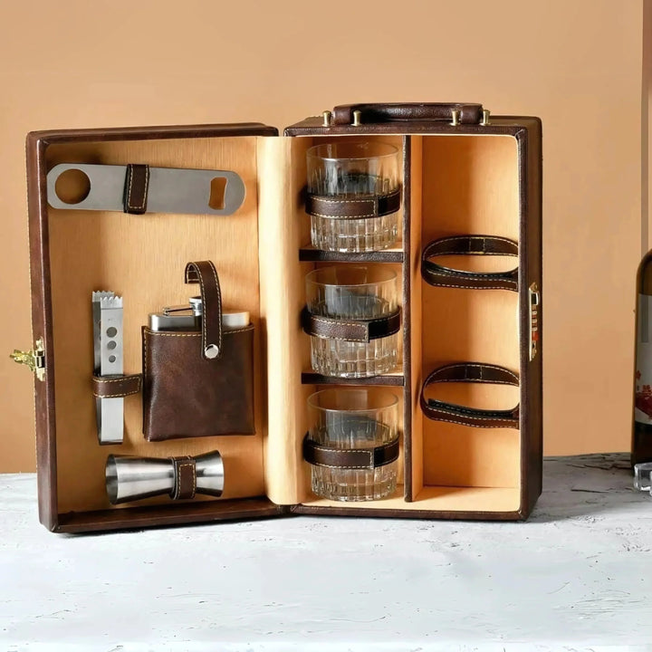 Leather Bar Briefcase ( S )