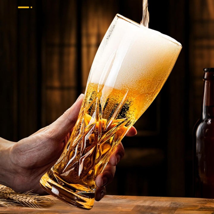 Elite Beer Glass - Perfect for Beer Pint (Pack of 6)