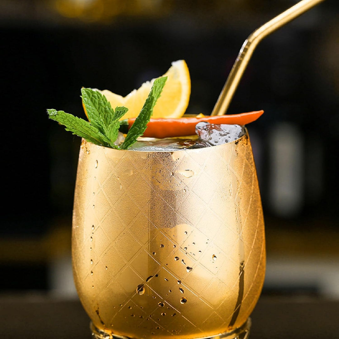 Golden Pineapple Cocktail Glass 500ML