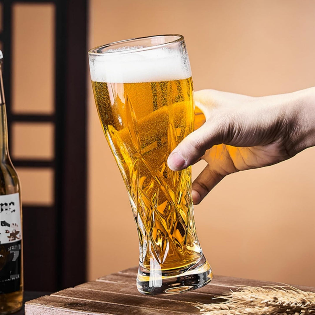 Elite Beer Glass - Perfect for Beer Pint (Pack of 6)