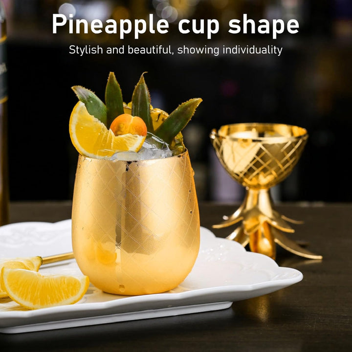 Golden Pineapple Cocktail Glass 500ML