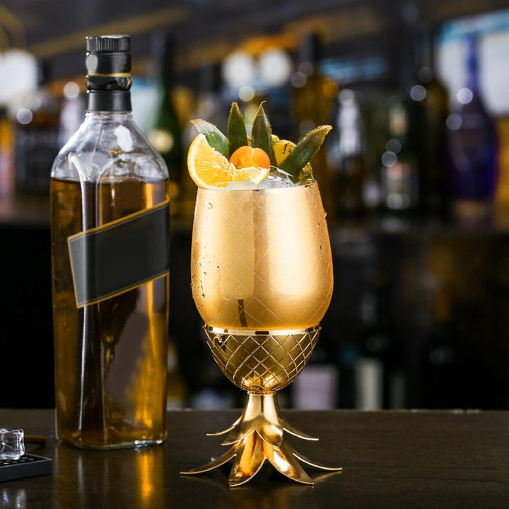 Golden Pineapple Cocktail Glass 500ML