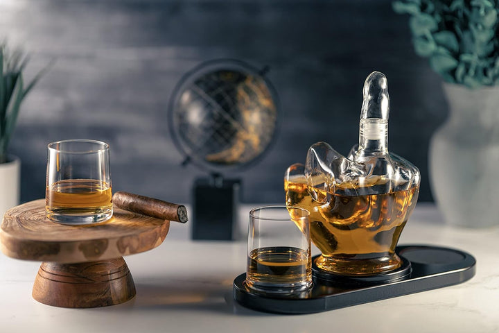 Middle Finger Decanter Set
