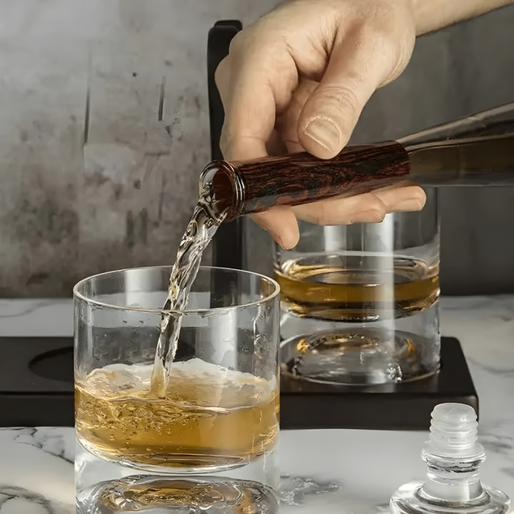 Baseball Whiskey Decanter Set - Pure Crystal (Premium Gift Box)