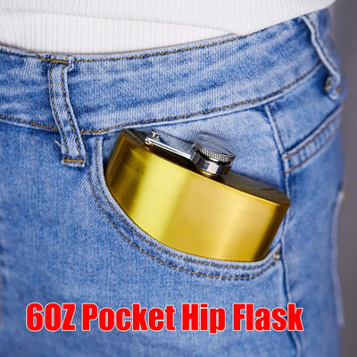 Golden Hip Flask 180ML